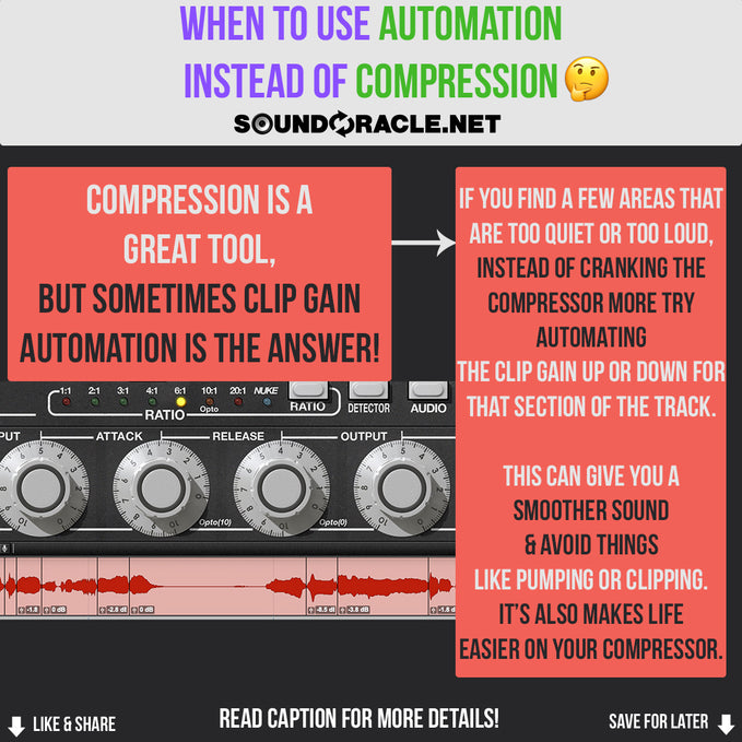 Better Mixing: When To Use Automation Instead Of Compression