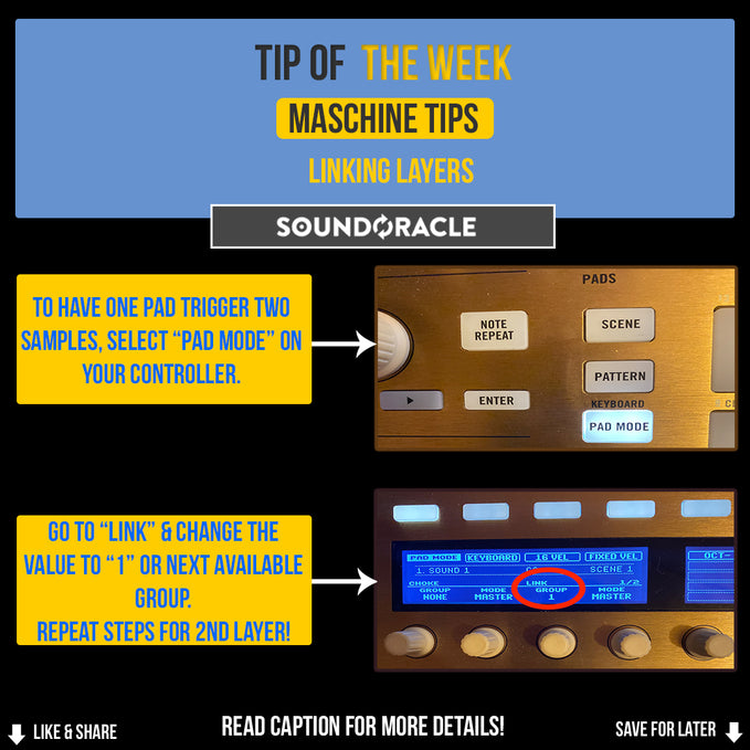 Linking Layers: Maschine Tips
