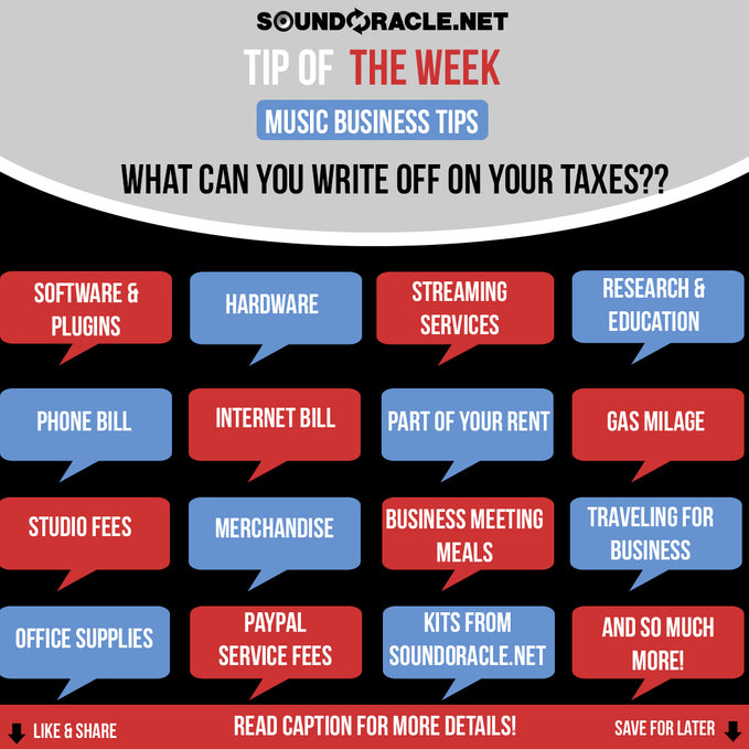 Tax Write-Off: Music Business Tips